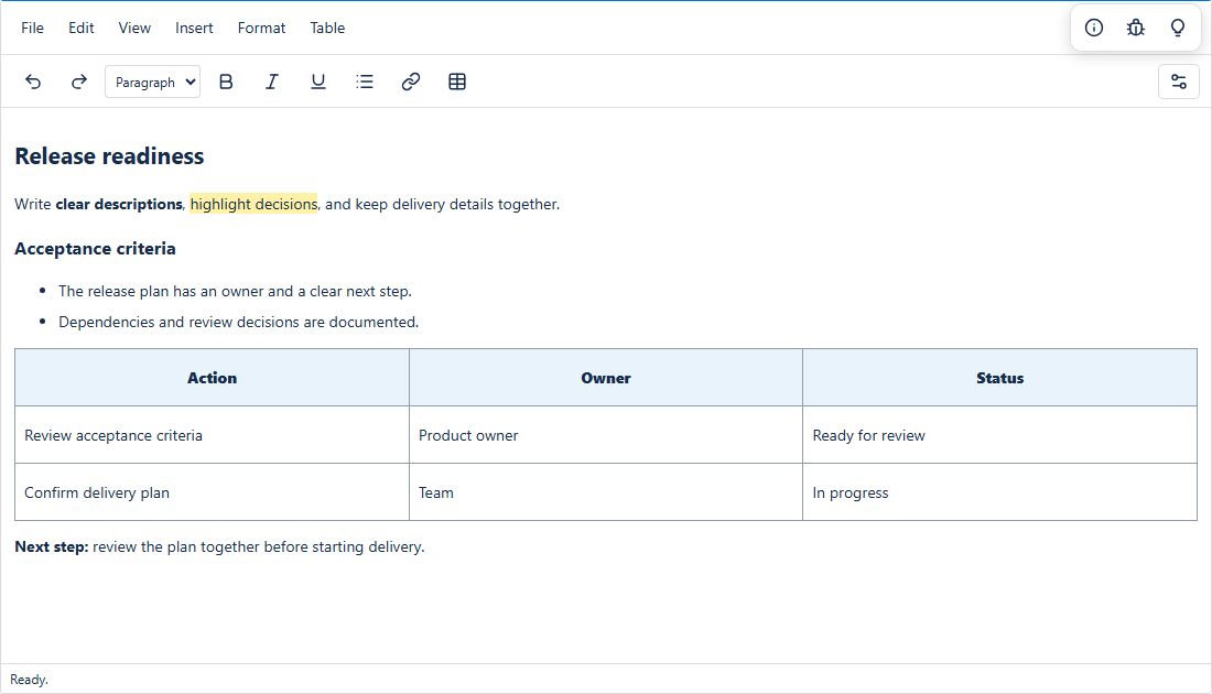 Better Editor Free on an Azure Boards work item